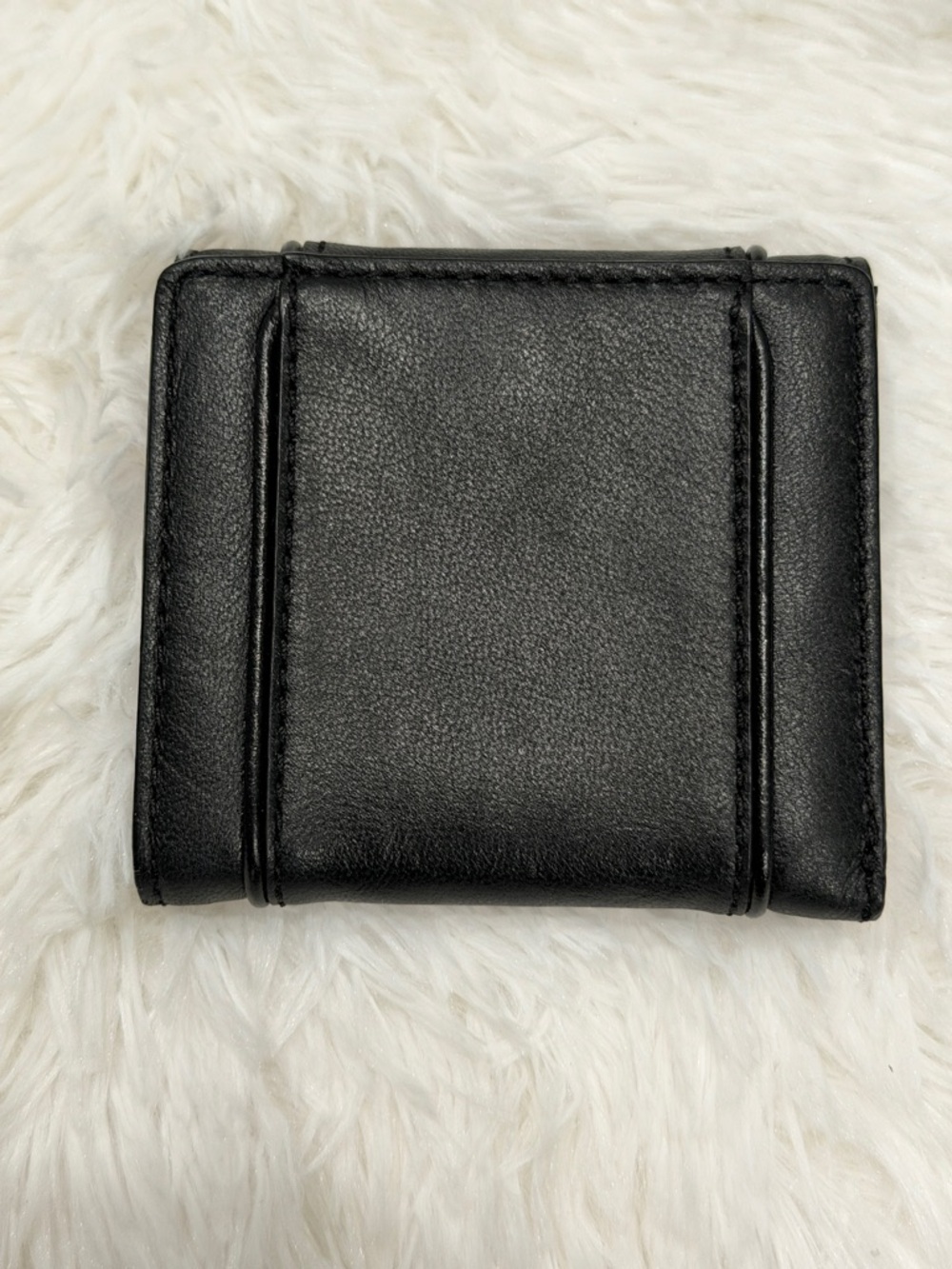 Givenchy Vintage Compact Wallet Black Pony Hair & Leather - Authenticated - Picture 3 of 12